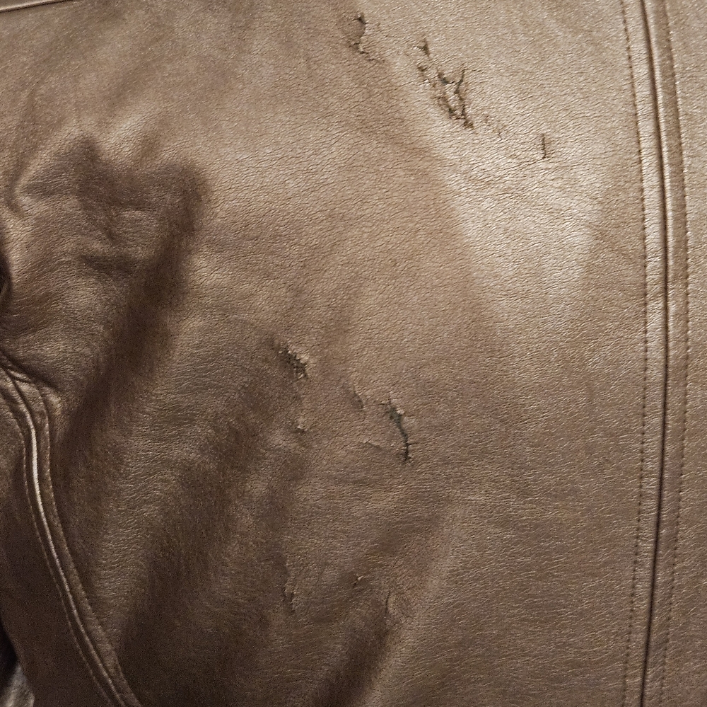 DISNEY Maleficent Sleeping Beauty rose gold faux leather jacket Med.see photos - Picture 7 of 16